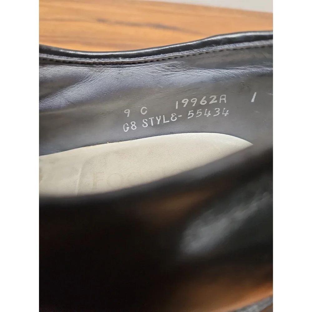 Footjoy Classics Spikeless Leather Teaching Golf Shoe Black Brown Saddle Size 9C